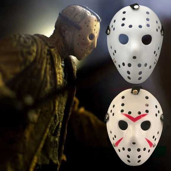 Halloween Horror Jason Mask Hockey Cosplay Killer 🔥color Tan 🔥 - Picture 2 of 3